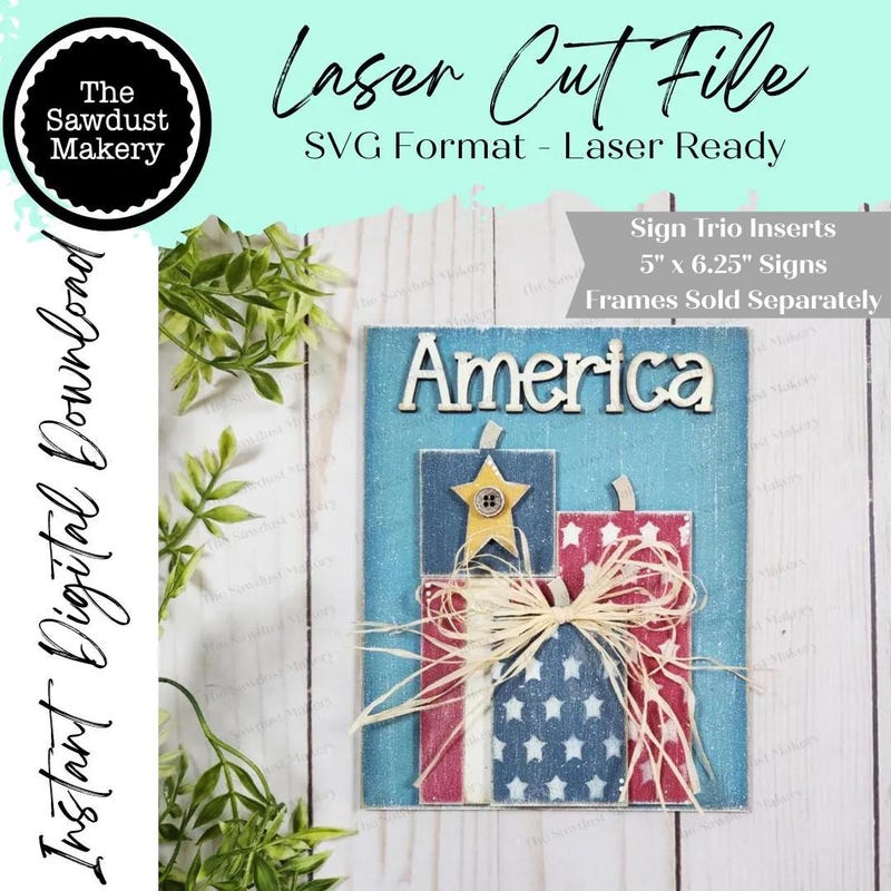 4th of July Sign Inserts - Etsy