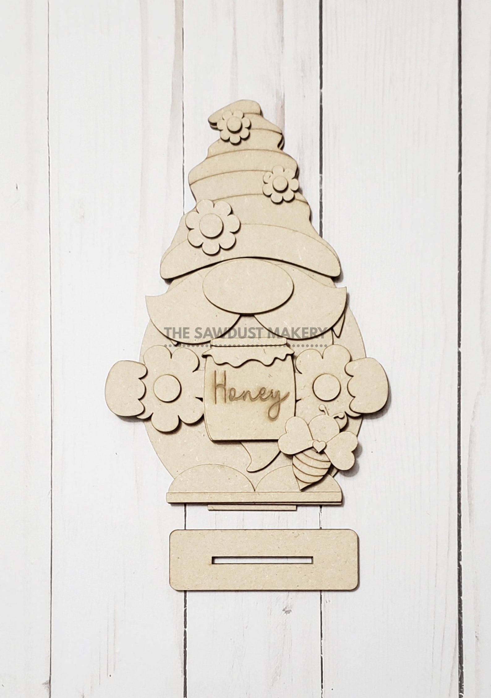 Bee Gnome SVG File | Laser Cut File | Glowforge | Standing Bee Gnome ...