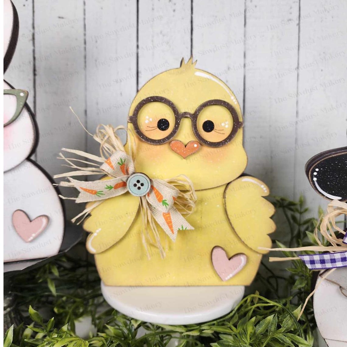 Bunny Chick Lamb Easter Shelf Sitter SVG File | Laser Cut File | Easter ...
