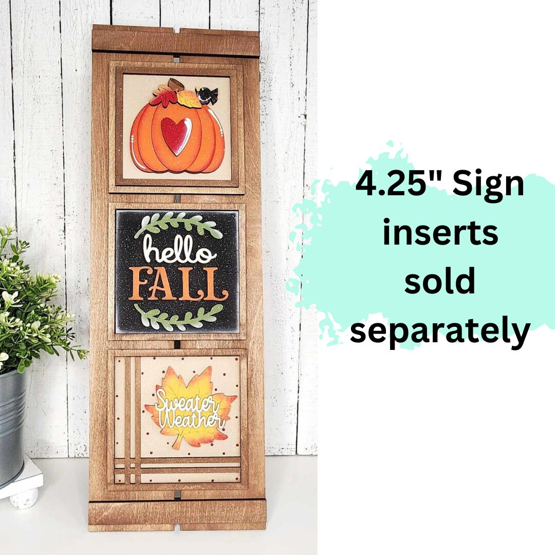 Interchangeable Shutter Farmhouse Sign Frame Bundle SVG | Laser Cut ...