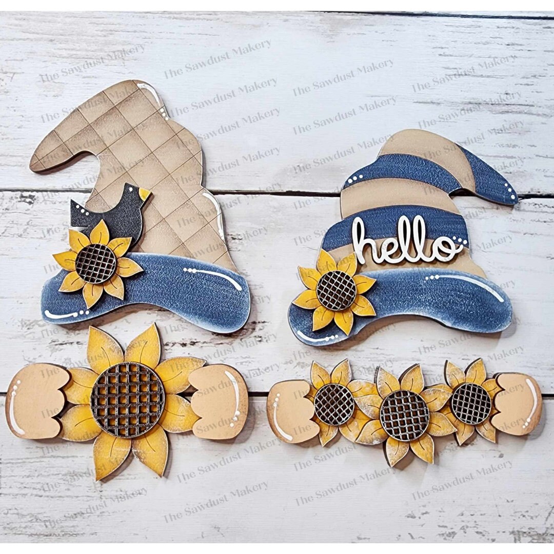 Add-on Interchangeable Gnome SVG File | Summer Add - on | Laser Cut ...