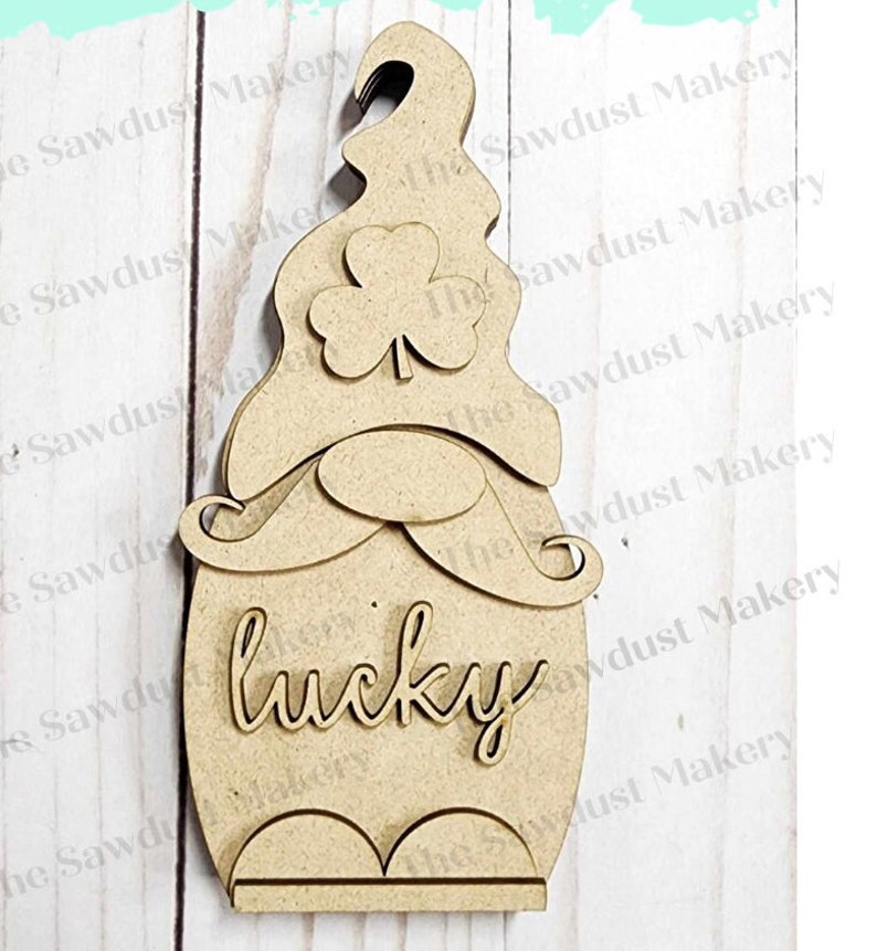 St. Patrick Mini Gnome Shelf Sitter SVG File | Laser SVG Cut File ...