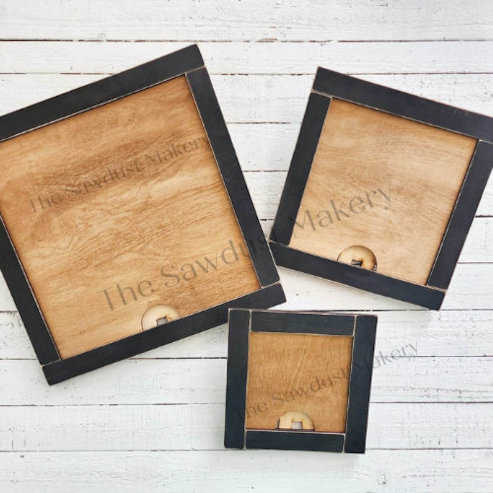 Farmhouse Framed Sign Holder SVG | Interchangeable Frame SVG | Laser ...