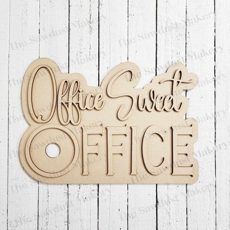 Interchangeable Office Sweet Office Sign Frame Bundle SVG | Laser Cut ...