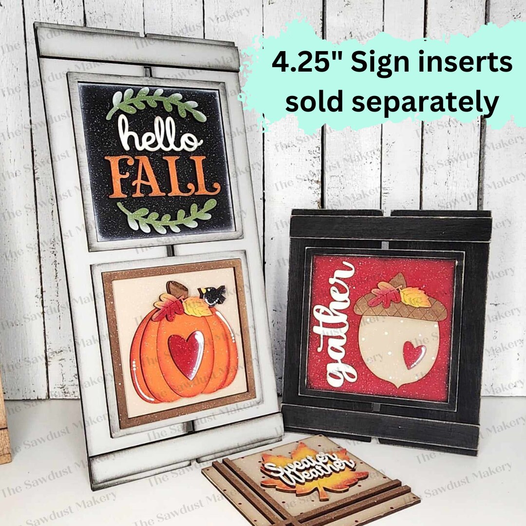 Interchangeable Shutter Farmhouse Sign Frame Bundle SVG | Laser Cut ...