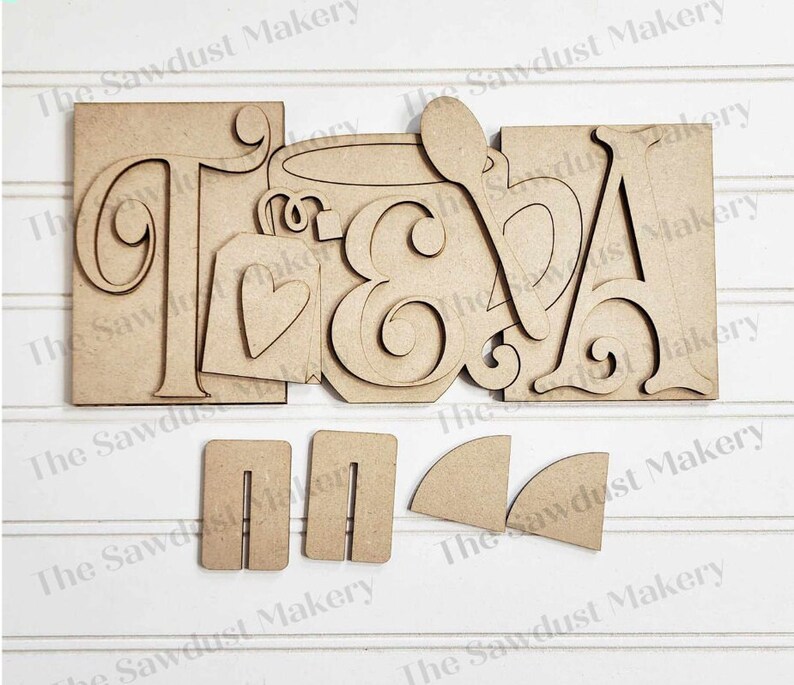 Tea Word Block SVG | Word Block SVG | SVG File | Laser Cut File ...