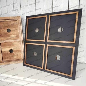 Interchangeable 4 Window Standing Sign Frame Bundle SVG | Laser Cut ...