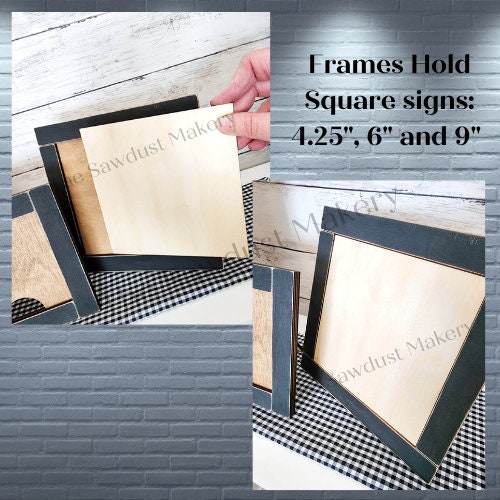 Farmhouse Framed Sign Holder SVG | Interchangeable Frame SVG | Laser ...