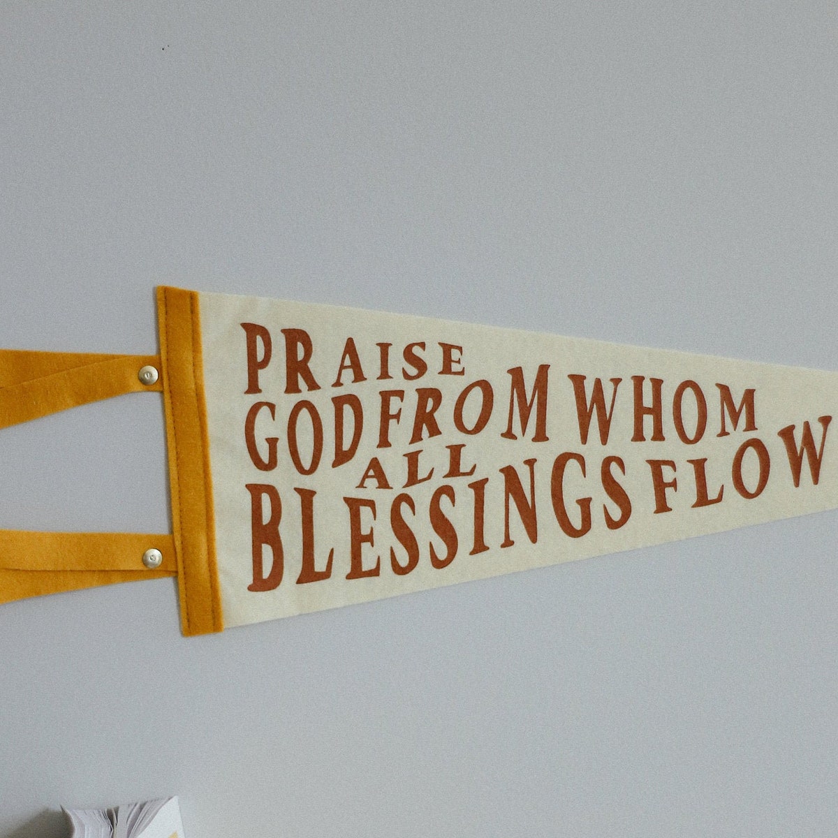 Praise God From Whom All Blessings Flow Pennant - Etsy