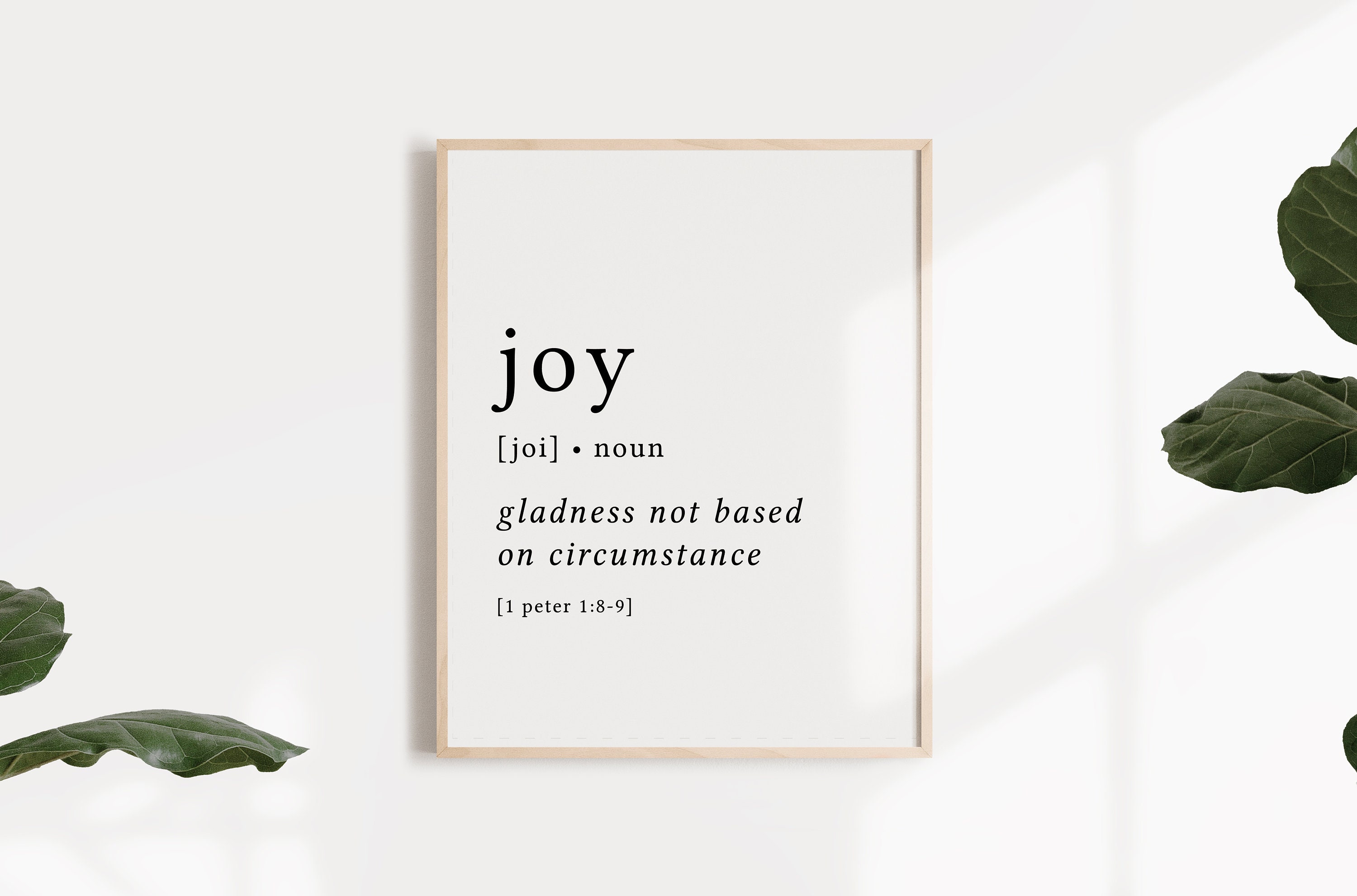 Joy Print / Definition Print / Fruit of the Spirit / Fruits of  Etsy