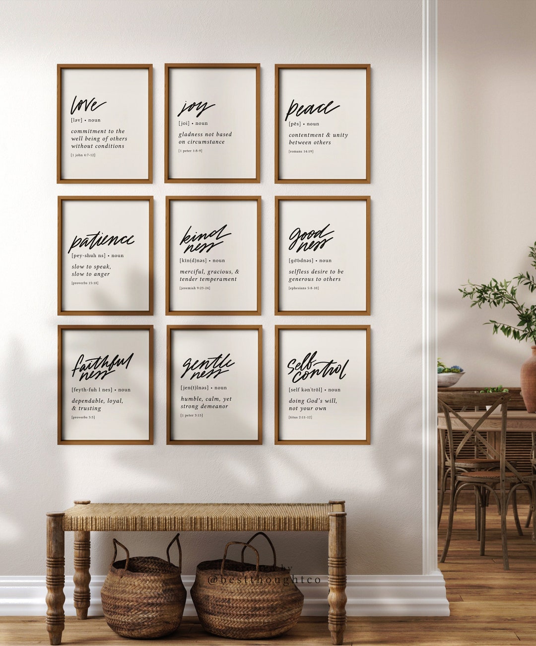 Fruit of the Spirit Wall Art / Fruits of the Spirit Prints / Bible