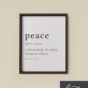 Peace Print / Definition Print / Fruit of the Spirit / Fruits of the Spirit / Bible Verse Print / Galatians 5 / Bible Verse Art / Galatians