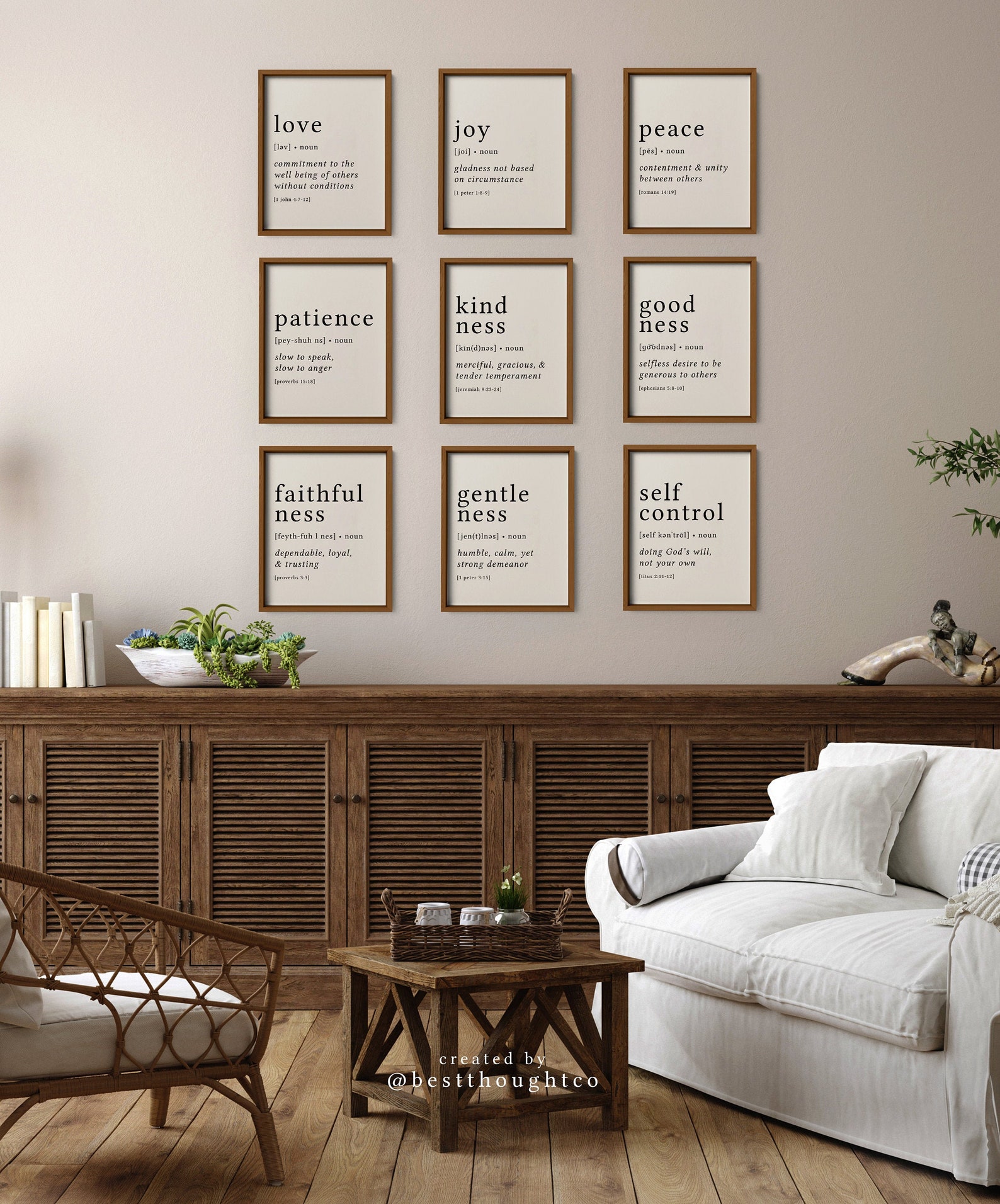 Fruit of the Spirit Wall Art / Fruits of the Spirit Prints / Etsy