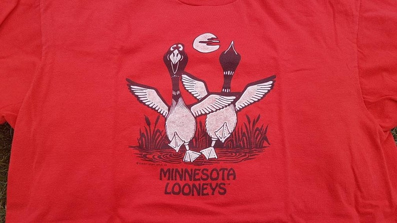 Vintage Minnesota Looneys Shirt Vintage 80s Minnesota Shirt Size XL