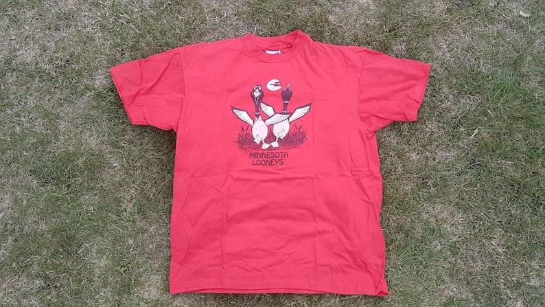 Vintage Minnesota Looneys Shirt Vintage 80s Minnesota Shirt Size XL
