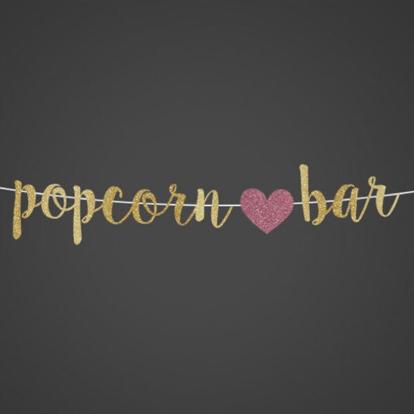 Popcorn Bar Etsy