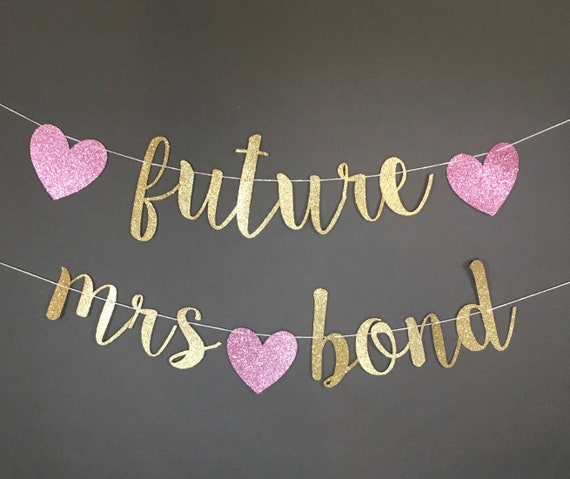 Decorations Engagement Party Chalkboard Names Personalised Engaged Banner