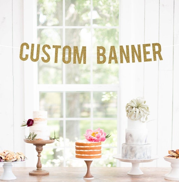 Custom Banner Personalized Banner Baby Shower Bridal Etsy