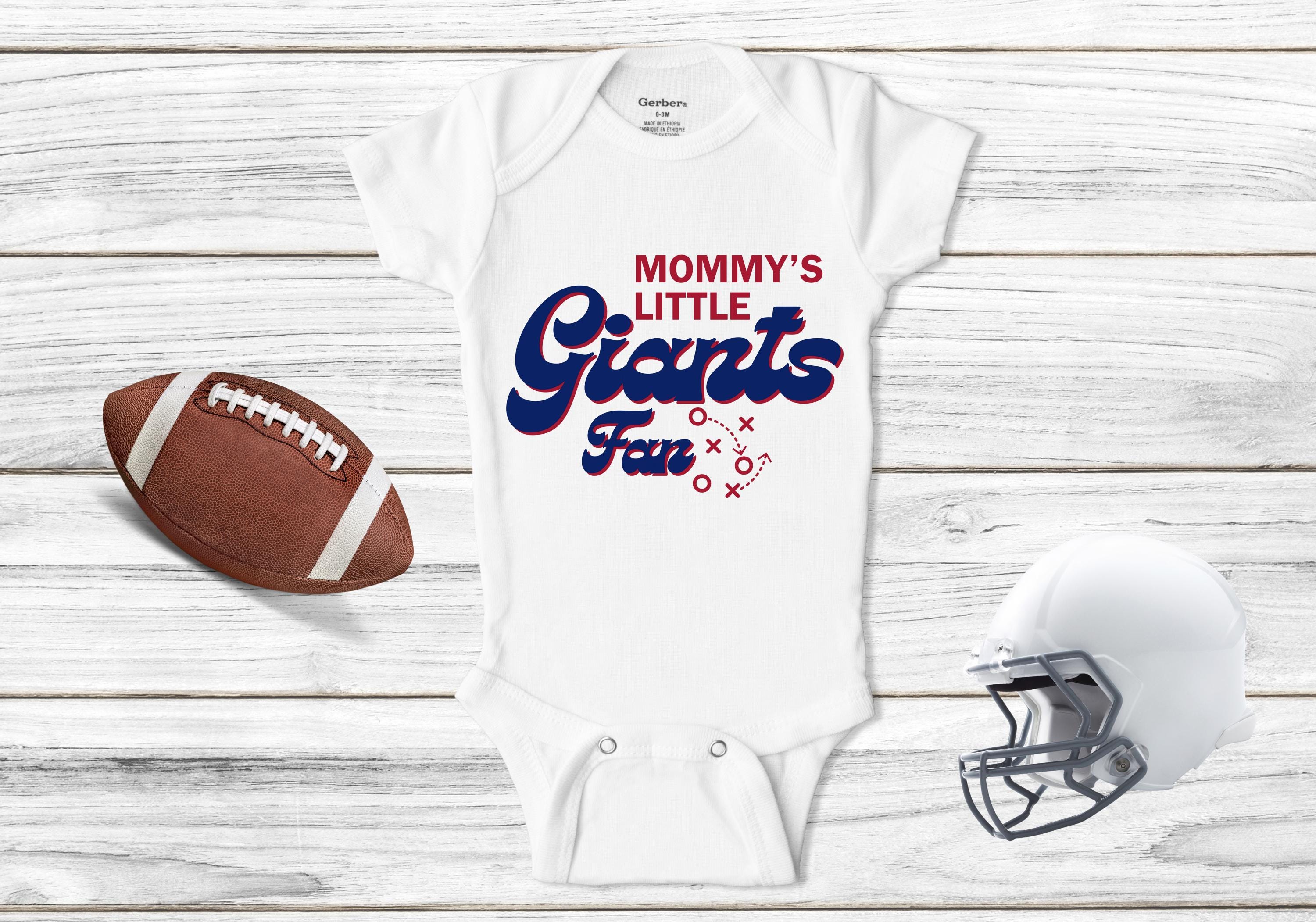 New York Giants Baby Outfit, Mommy's Little Giants Fan Bodysuit, Giants Baby Shower Gift, Infant Game Day Clothing, Retro Giants Baby Gift