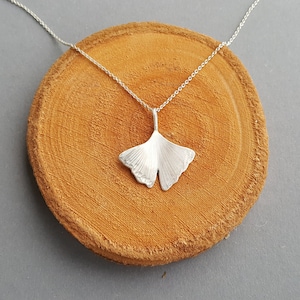 GINKGO MIDI_II SILVER CHAIN, hand-forged from solid 925 silver, Mother&#39;s Day