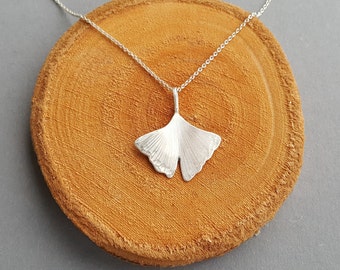 GINKGO MIDI_II SILVER CHAIN, hand forged from solid 925 silver, Mother's Day