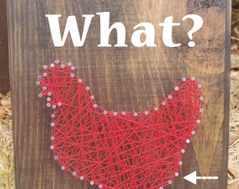 Guess What Chicken Butt String Art Kit