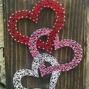 Three Hearts String Art Kit