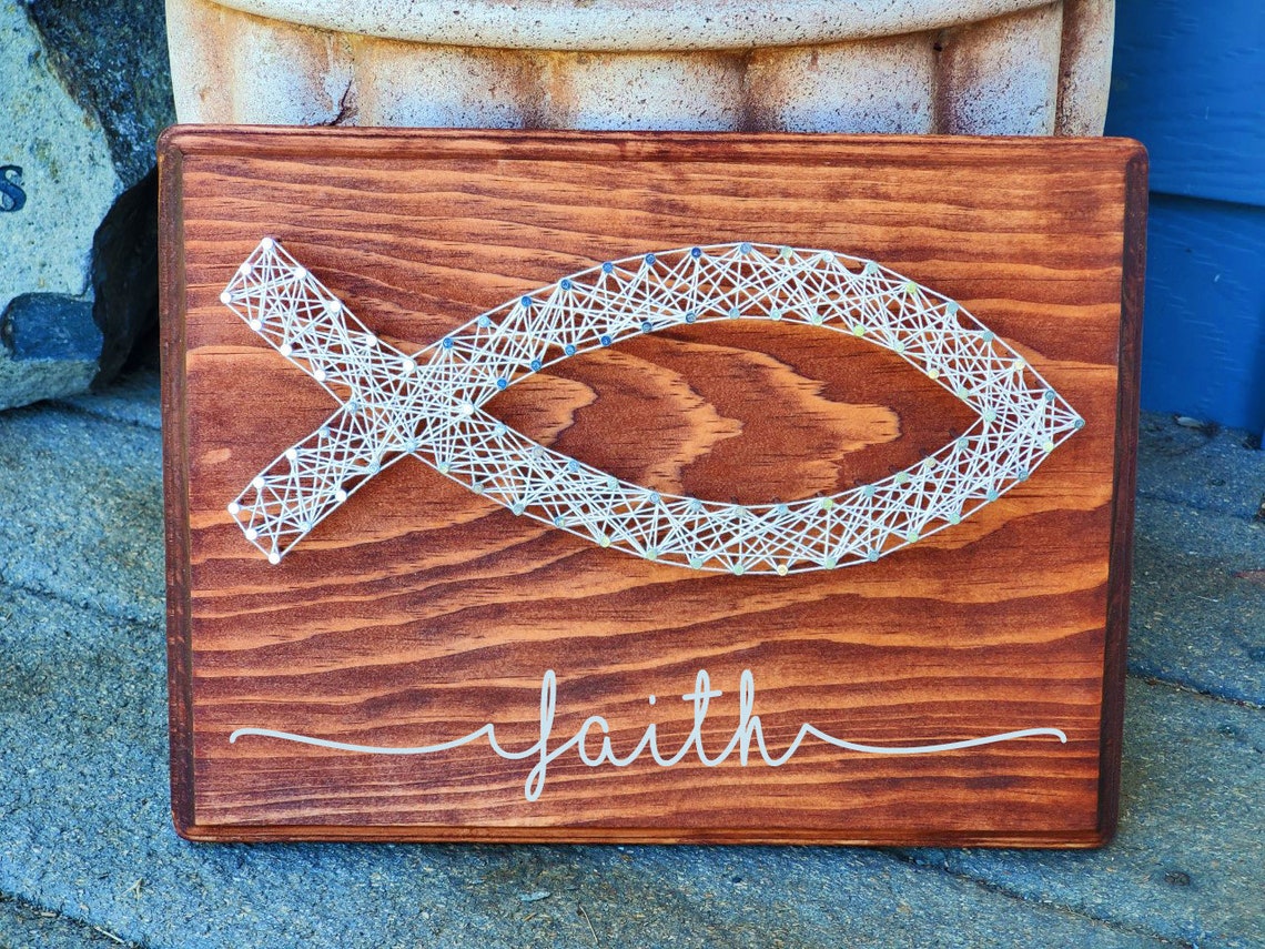 Jesus Fish String Art Kit Etsy