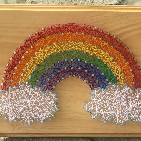 String Art Rainbow - Etsy