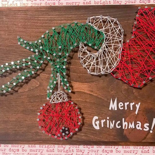 String Art Christmas Arts and Crafts Kit Holiday Crafts Etsy