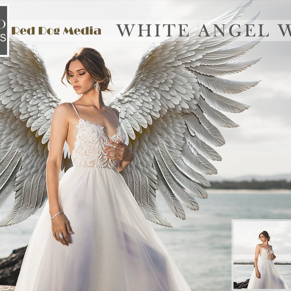 White Angel Wing, Wings overlay, photoshop overlay, Photoshop overlay, Portrait overlay, magic wing overlay, magic wings