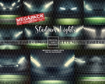 MEGAPACK 14 Stadium Fine Art Backdrops, Studio Digital Backdrop, Photoshop Overlays, Photo editing, Digital Backdrops