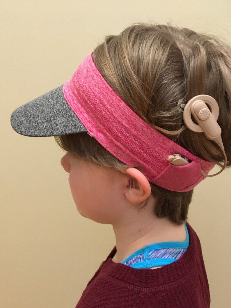 Child Visor headband for cochlear implants Etsy