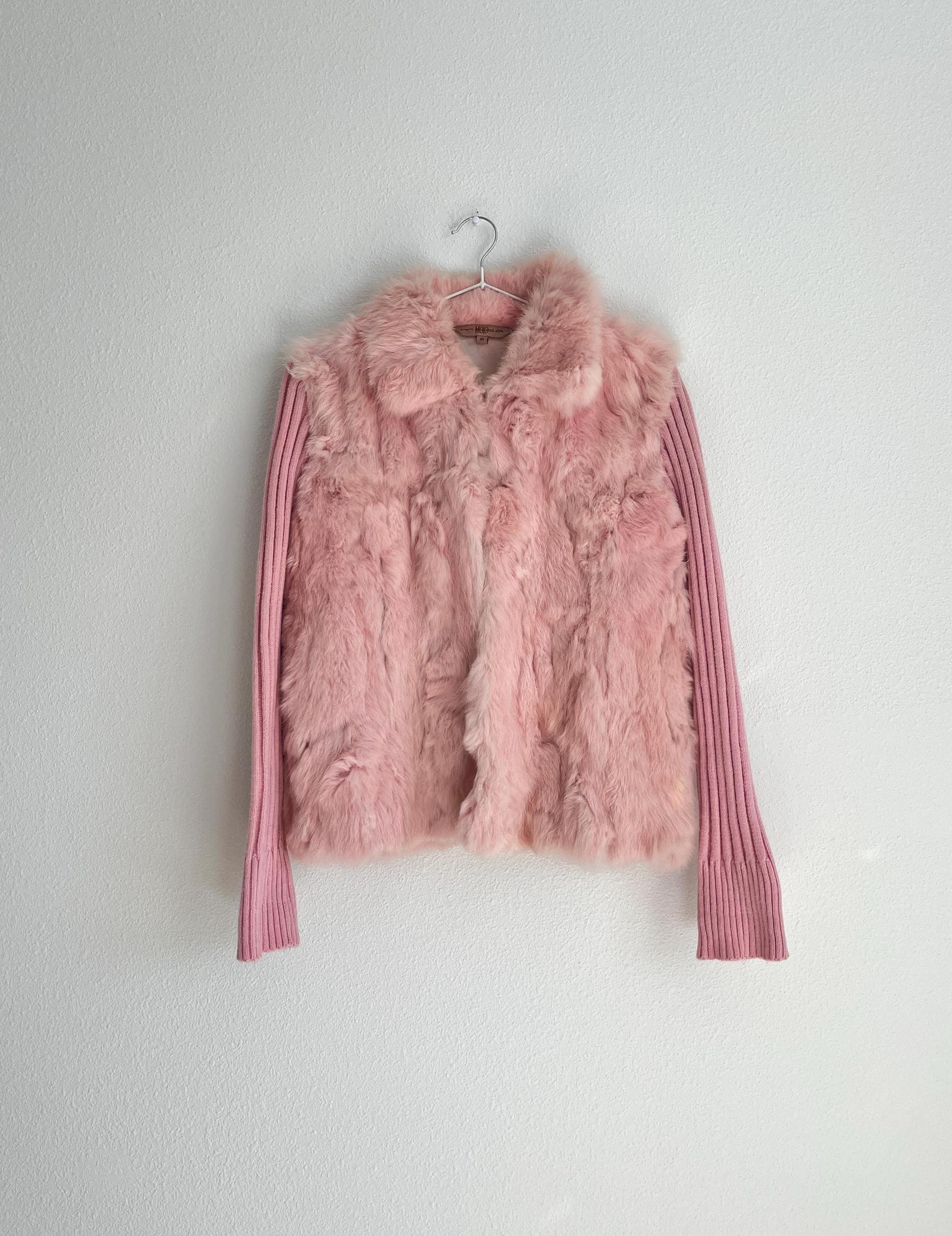 ジャケット・アウター archive fur denim jacket pink n2b y2k archive fur denim jacket pink n2b y2k Y2k Pink Faux Fur Jacket - Etsy