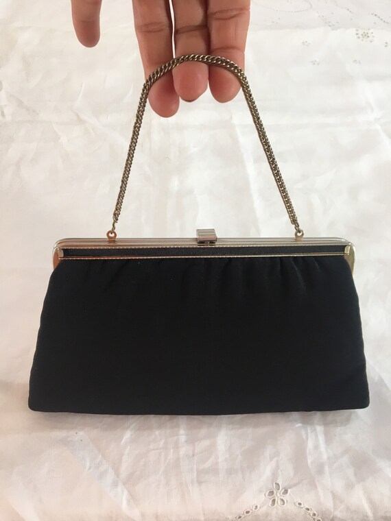 Vintage black wristlet