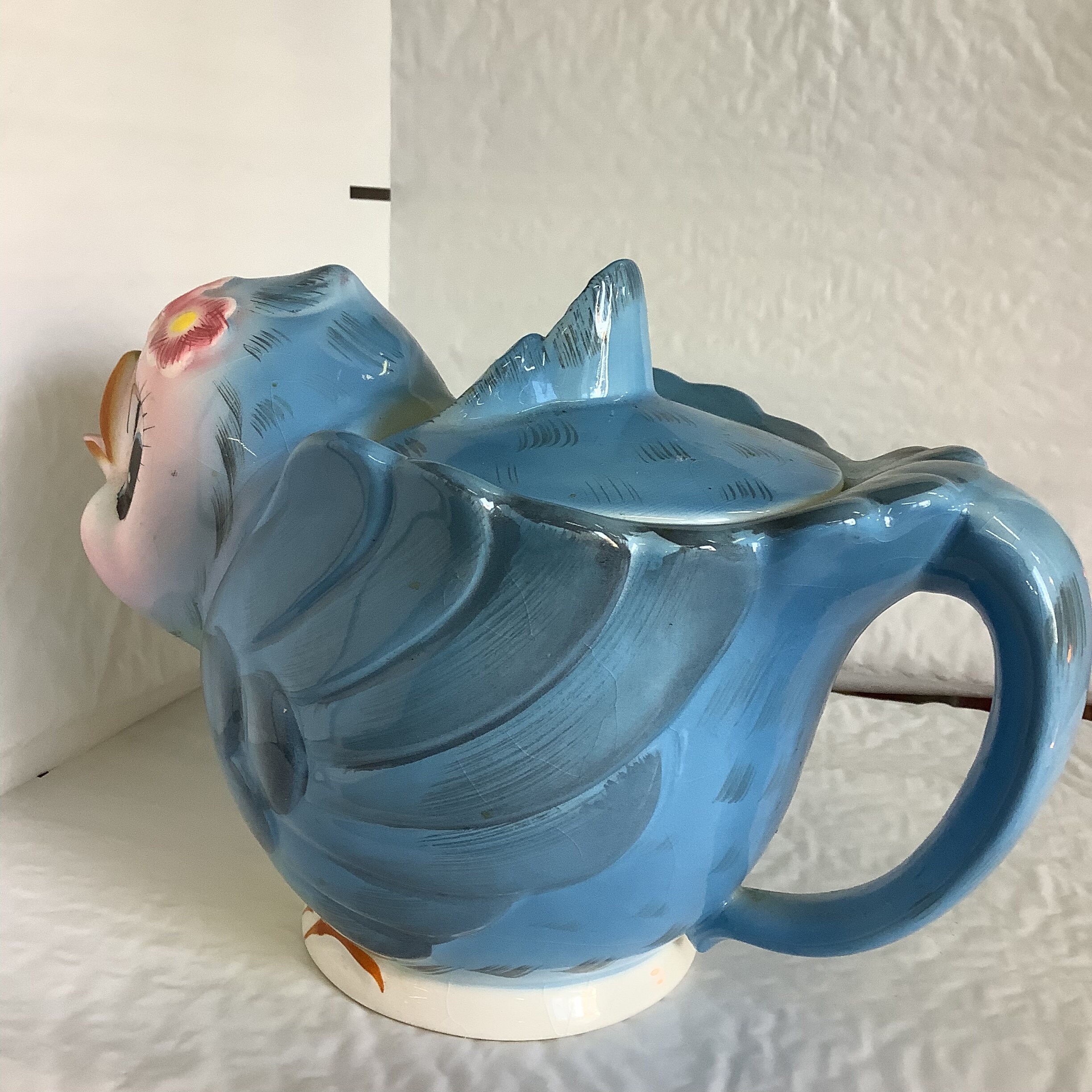1950s Lefton Bluebird Teapot 7033 Etsy
