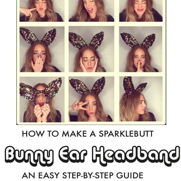 No Sew! Bunny, Rabbit, Fox Ear Headband - How to, pattern, PDF download. Easy! For adults and kids.