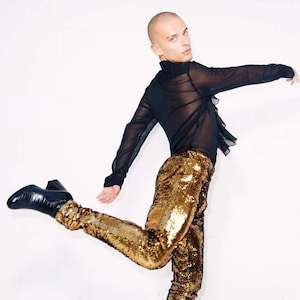 Mens sequin leggings on sale