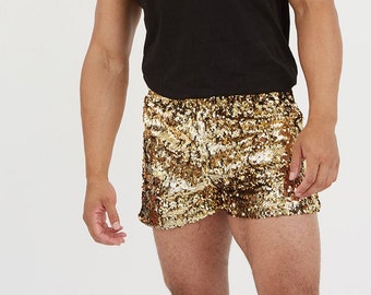 Gold sequin hot pants Clearance