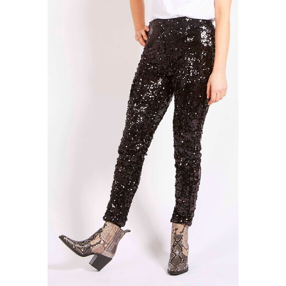 petite sequin leggings