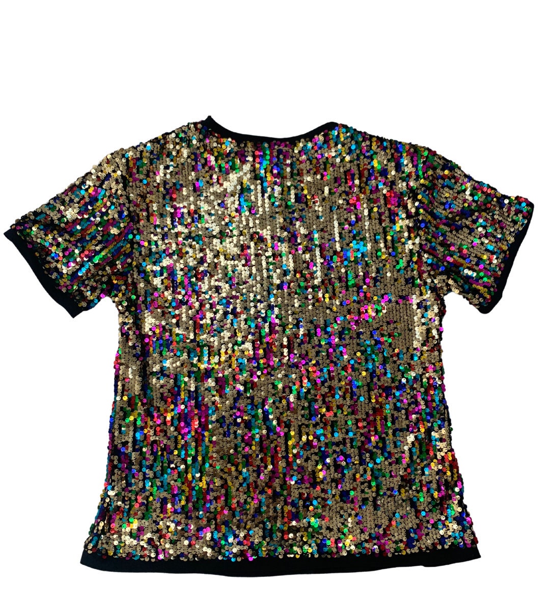 Sequin T-shirt, Festival T-shirt, Mens Sequin T-shirt, Rainbow Gold T-shirt,  Pride Top, Festival Top, Mens Festival Top / Sparklebutt -  Denmark