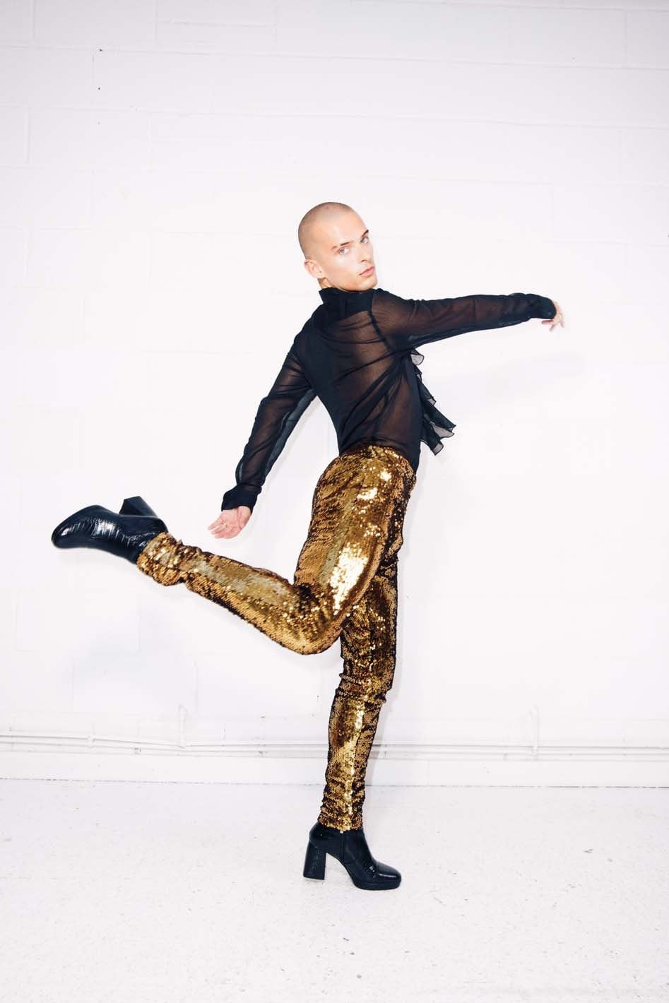 Mens Rave Clothing, Burning Man Leggings, Gold Sequin Pants, festival clothing men, Meggings, Elton John Costume / Sparklebutt