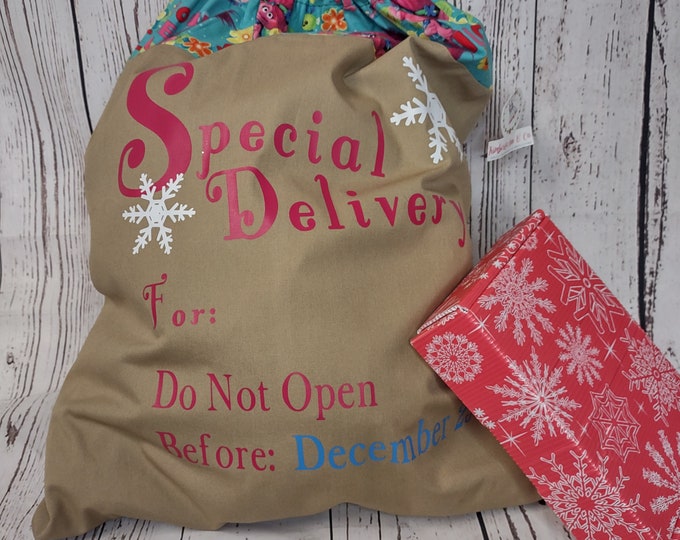 Large Christmas Gift Bag, Santa Sack