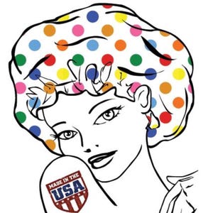 Cookie Shower Caps by JeanMae Lingerie, LLC - Made in USA, Machine washable