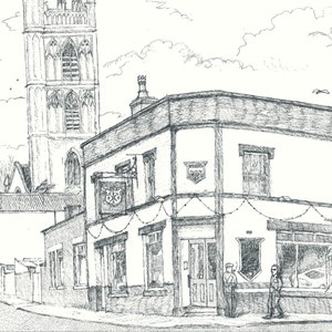 A4 Kunstdruck The Miners Arms Bristol Pub St Werburgh&#39;s
