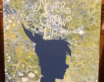 Peter pan painting | Etsy