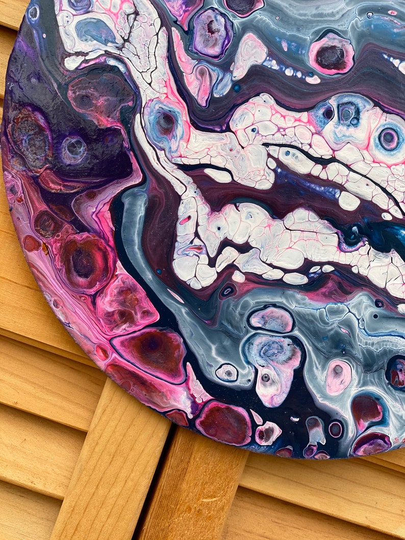 Acrylic fluid art painting