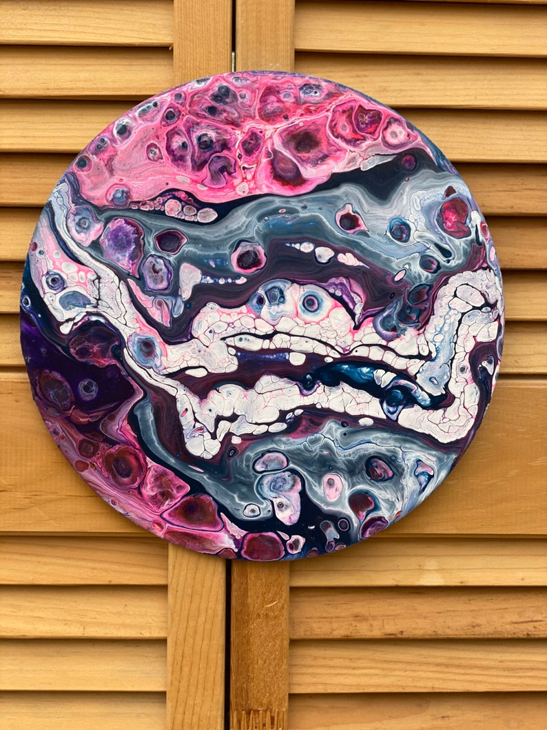 Acrylic fluid art painting