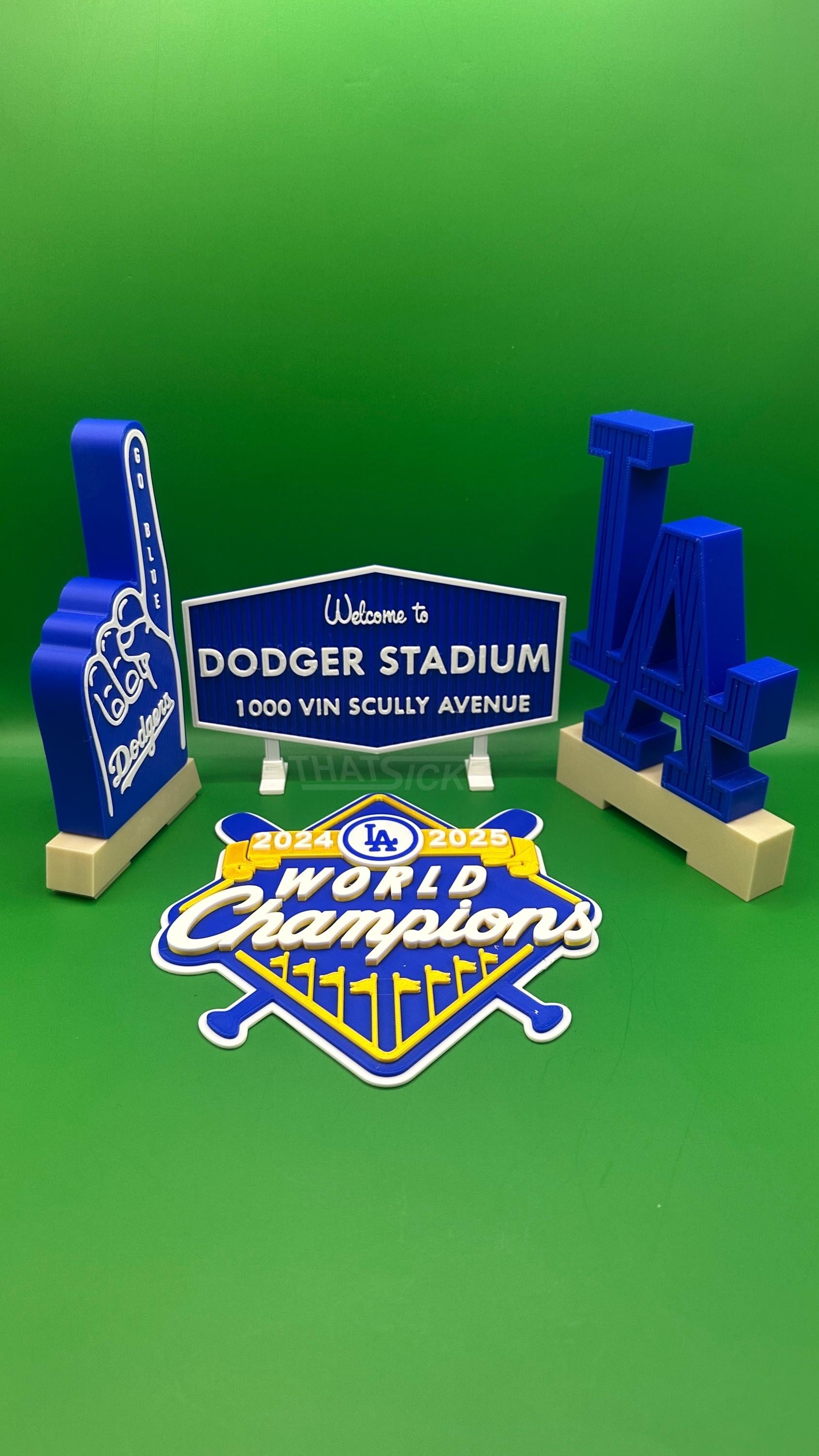 Dodger Stadium Sign, Foam Finger Statue/ Cake Topper - Etsy