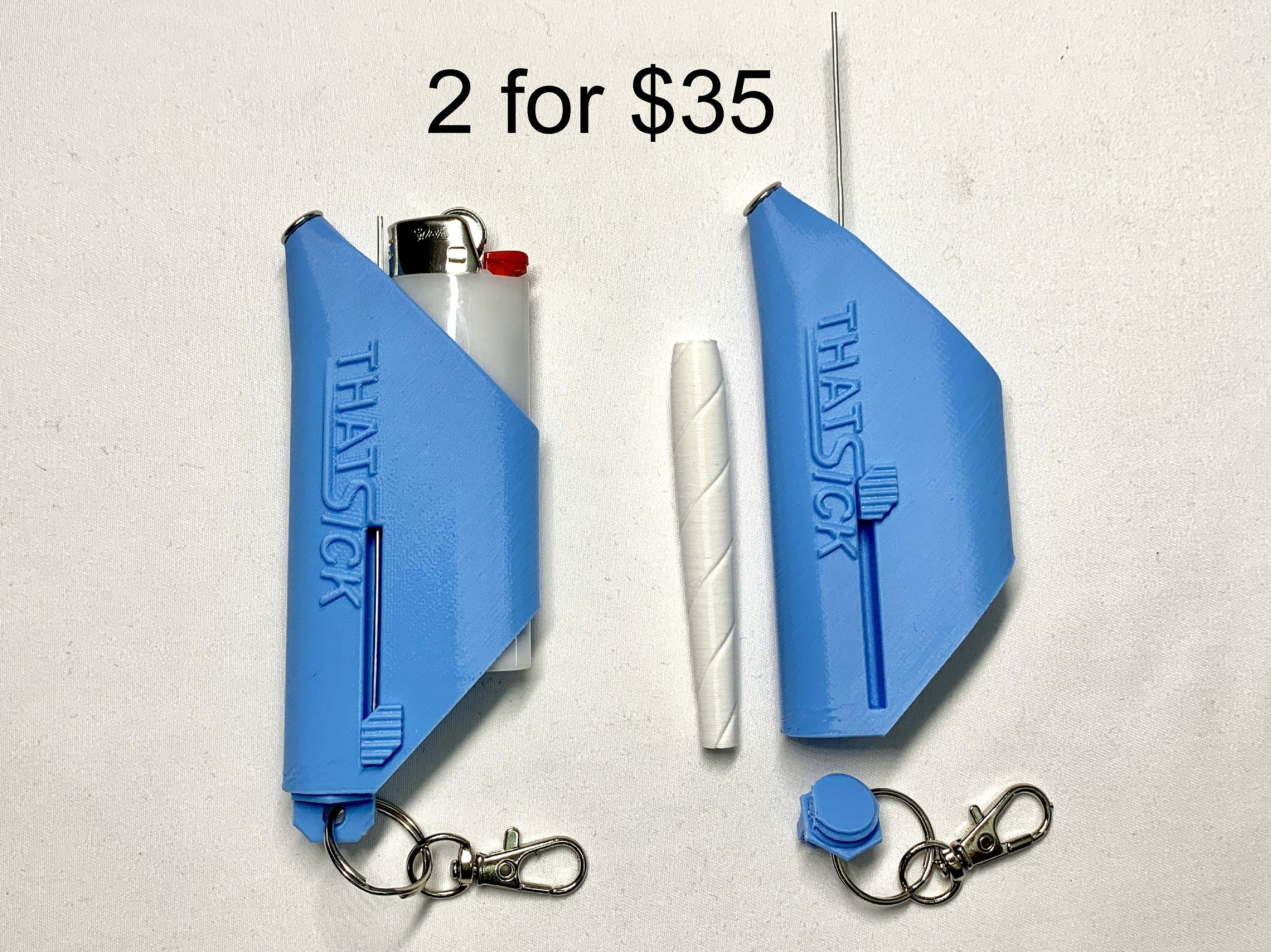 Lighter Holder Joint Case + Poker, Tamper, & Keychain